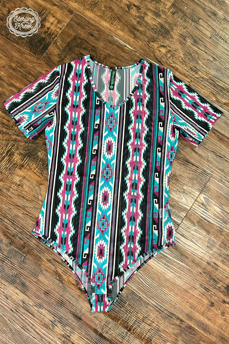 Aztec Mesh Body Suit