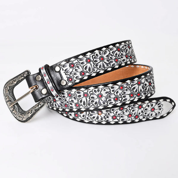 Black & White Flower Belt – Blue Roan Boutique display picture 1