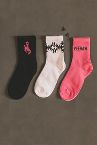 Sock ‘Em Silly Socks- 3 Different Color Packs