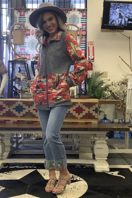 Tucson Western Zip Up Jacket